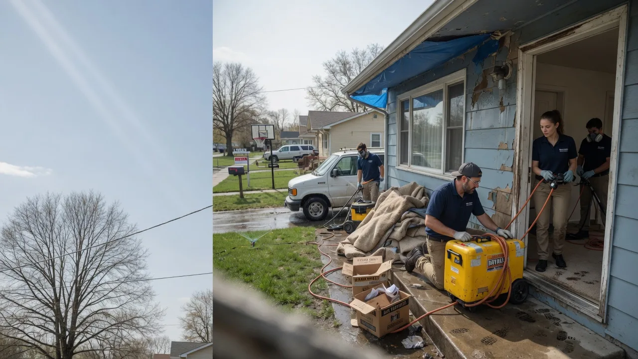 Basement Flood Cleanup in Kensington, KS near me